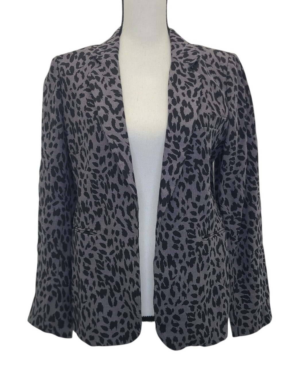 Joie Mehira Blazer Dark Grey Caviar 1084-J1018 Size 8 NWT
